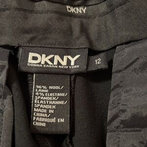 DKNY Black wool blend pants with tags!
